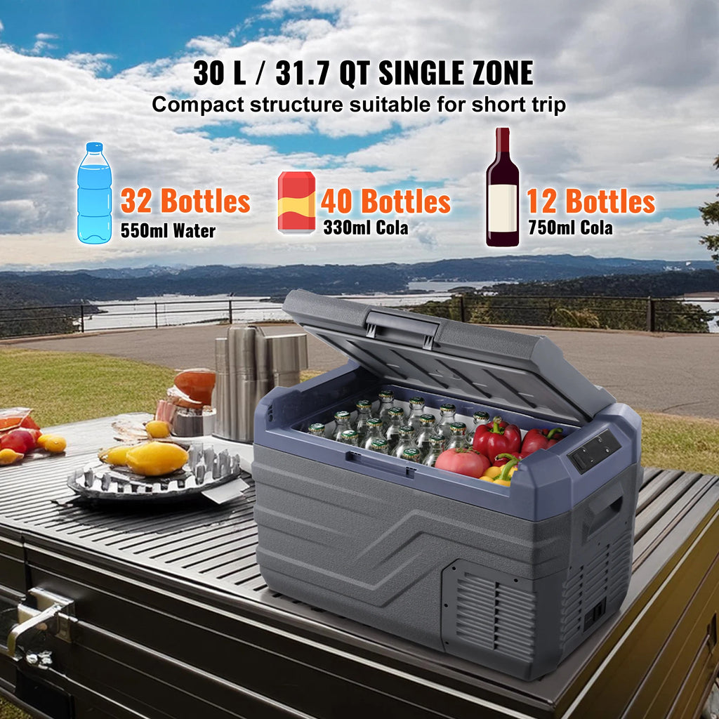 Le réfrigérateur portable SucceBuy offre des capacités de 30, 37 et 45 litres