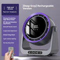Desktop Circulating Fan 4000 mAh Large Capacity Rechargeable Mini Table Fan With Remote Control Wall-mounted Fan With NightLight