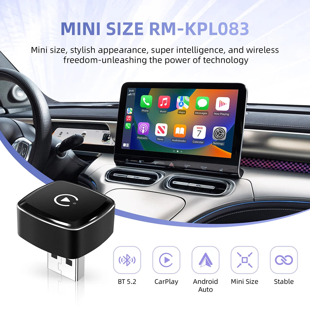 Adaptateur CarPlay et Android Auto 2-en-1