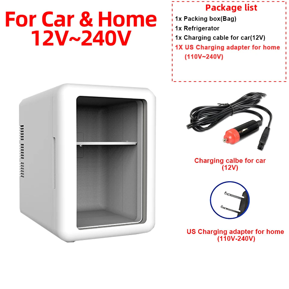 Mini Réfrigérateur Beauté 4L – Chaud & Froid – Usage Voiture & Maison – Idéal Cosmétiques