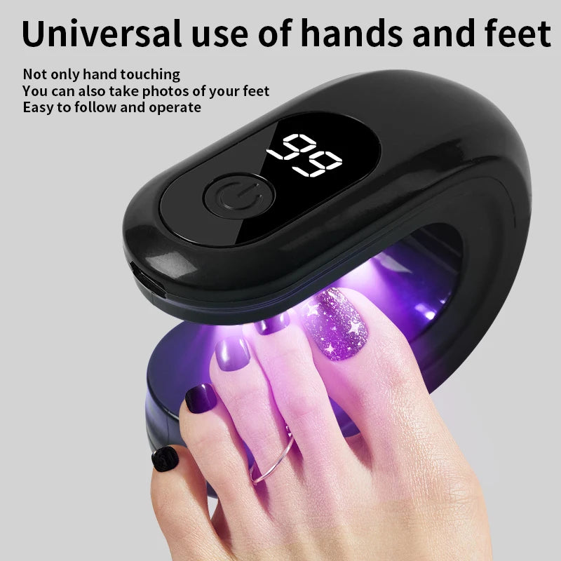 Lampe UV LED compacte pour séchage rapide des vernis gel