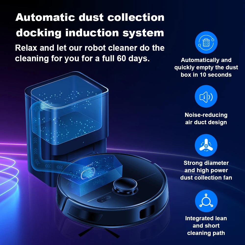 Aspirateur robot intelligent 2 en 1