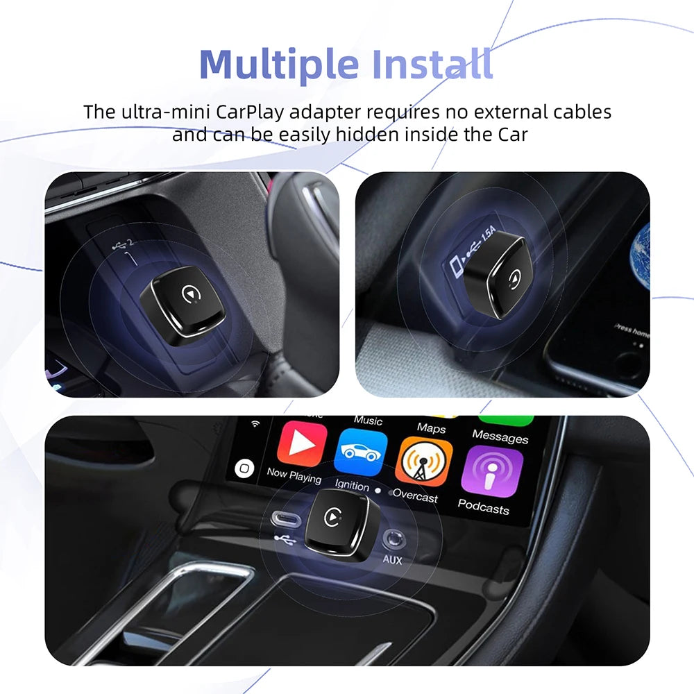 Adaptateur CarPlay et Android Auto 2-en-1