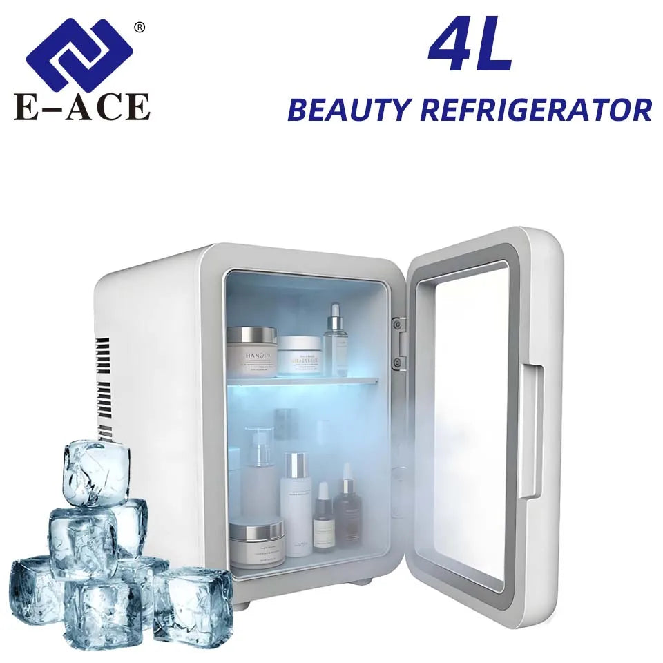 Mini Réfrigérateur Beauté 4L – Chaud & Froid – Usage Voiture & Maison – Idéal Cosmétiques