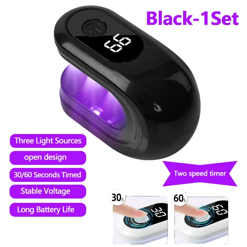Lampe UV LED compacte pour séchage rapide des vernis gel