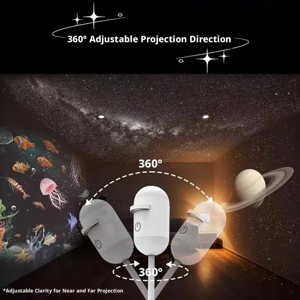 Projecteur de ciel étoilé 2-en-1