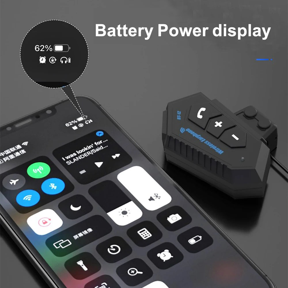 Écouteurs Bluetooth pour casque moto et vélo