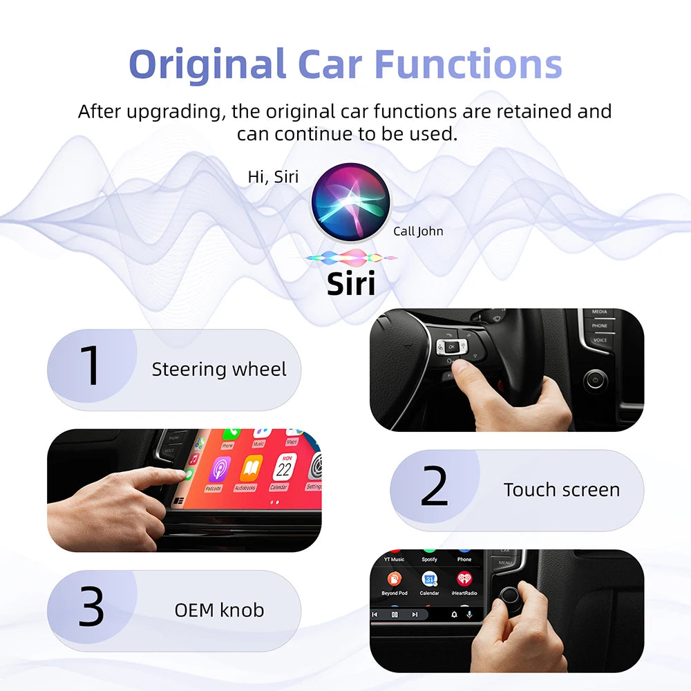 Adaptateur CarPlay et Android Auto 2-en-1