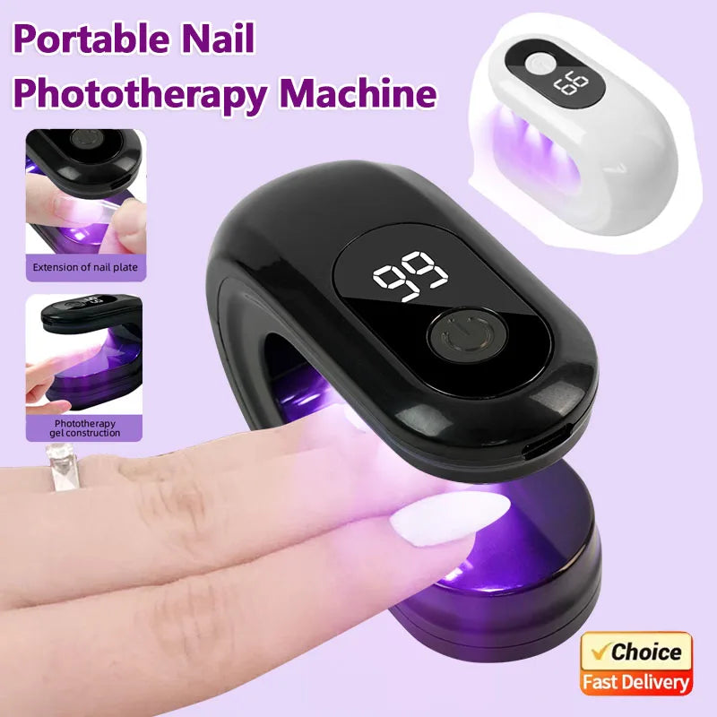 Lampe UV LED compacte pour séchage rapide des vernis gel