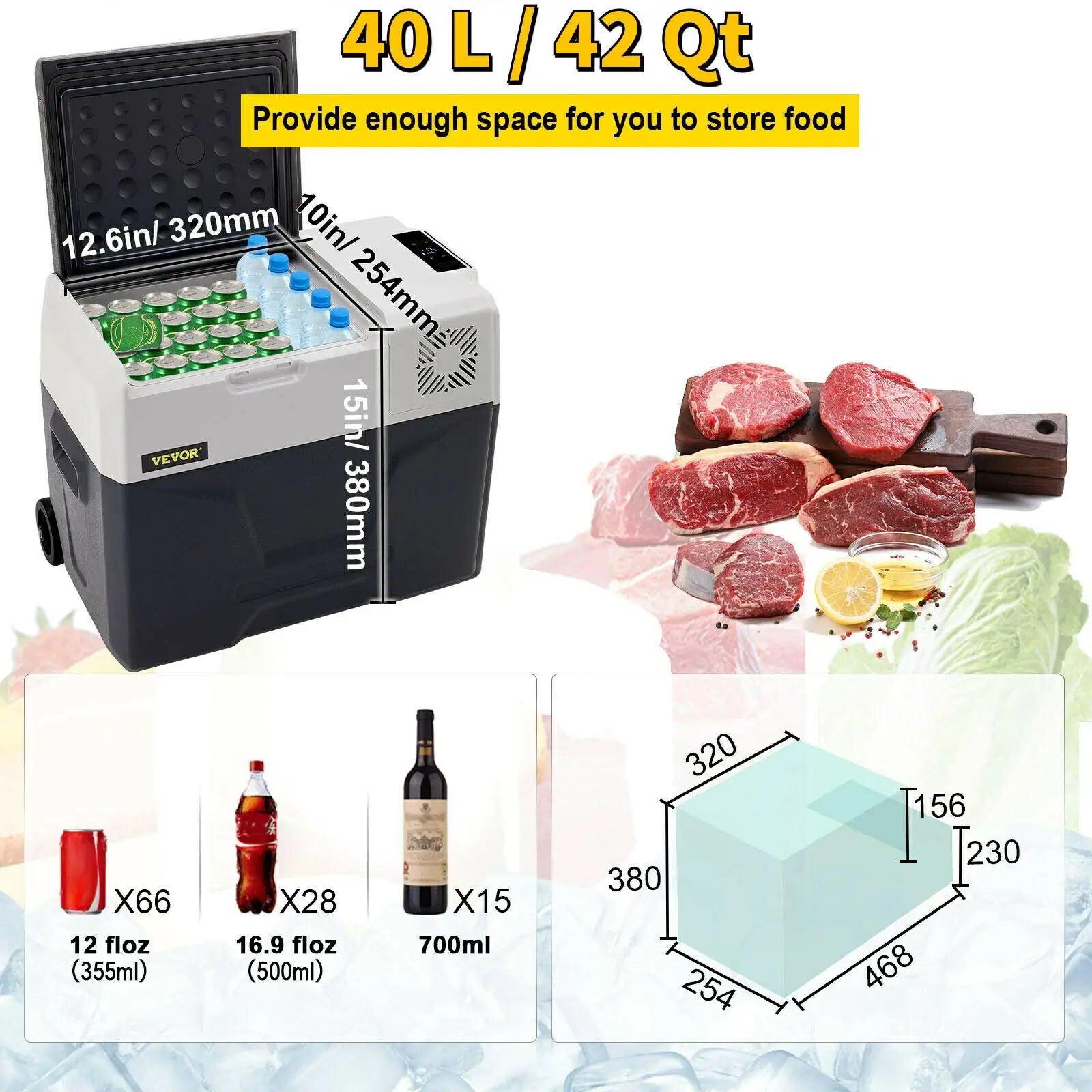 Le réfrigérateur portable SucceBuy est disponible en 30L, 40L et 50L