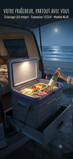 Le réfrigérateur portable SucceBuy offre des capacités de 30, 37 et 45 litres